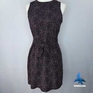1171 Express Sleeveless Dress – Size S/P – Black & Pink Dot Print